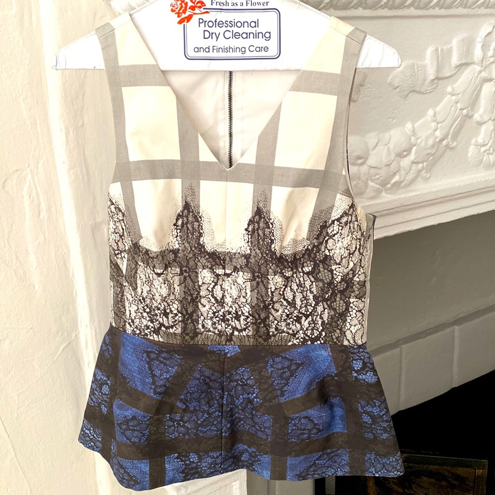 Structured peplum top